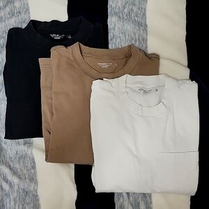 Abercrombie & Fitch Relaxed Fit Long Sleeve Pocket T-Shirt Bundle Size XS